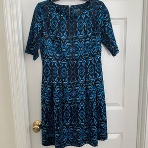 Gabby Skye Blue and Black Dress